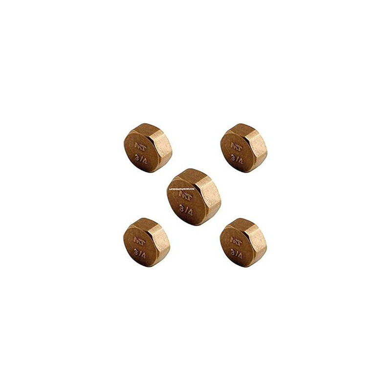 Pack 5 Tapón Latón hembra 1 1/4'' | Accesorio laton Aenor | Tapón de latón 1 1/4'' con rosca interior Pack 5 Tapón Latón hembra 1 1/4'' | Accesorio laton Aenor | Tapón de latón 1 1/4'' con rosca interior