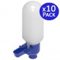 Pigeon Waterer 0.5 Liters White Plastic | Pack of 10 Waterers for Birds, Parrots, and Other Small Birds | Fits Any Cage