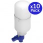 Lot de 10 Abreuvoir pour pigeons en plastique blanc 2 litres Lot de 10 Abreuvoir pour pigeons en plastique blanc 2 litres