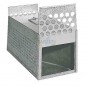 Verzinkte Transportbox mit 2 Abteilungen für Tauben und Vögel, 14x39x15 cm Verzinkte Transportbox mit 2 Abteilungen für Tauben und Vögel, 14x39x15 cm