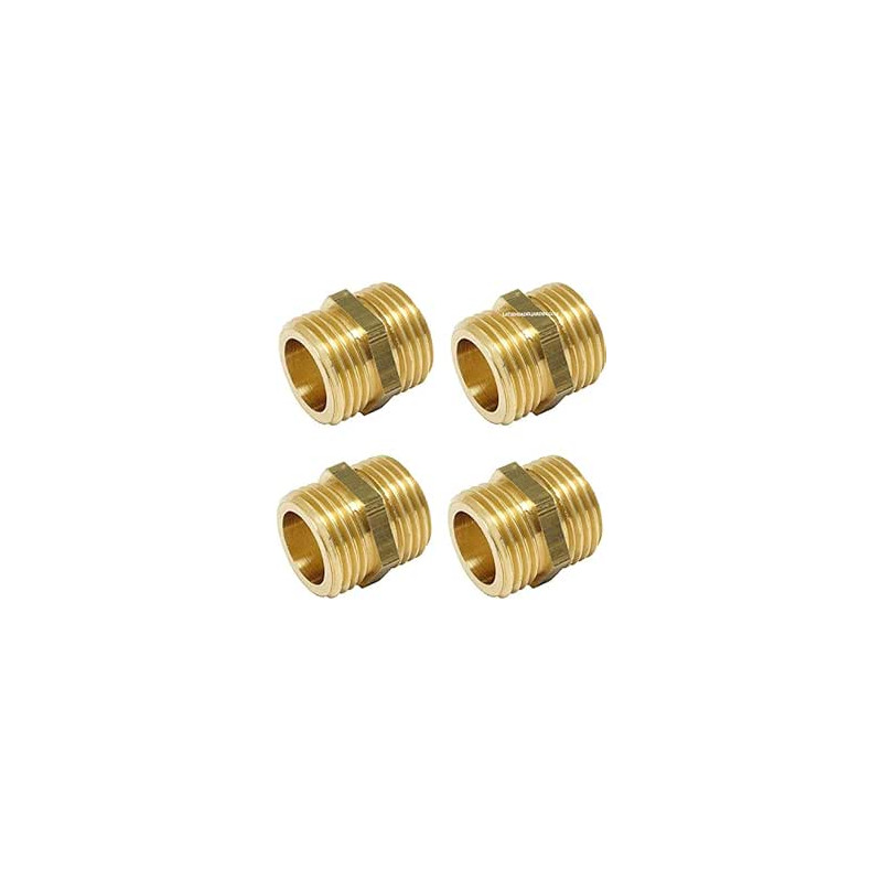 4 x Brass nipple 2 "thread 4 x Brass nipple 2 "thread