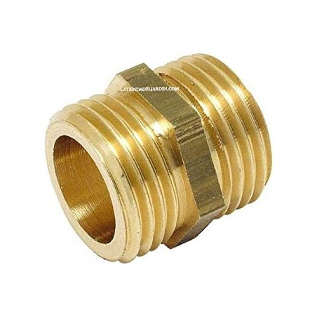 Lot de 4 Mamelon Laiton mâle 1 1/2'' | Accessoire en laiton Aenor | Bouchons filetés en laiton | Mâle Fileté en Laiton pour Air,