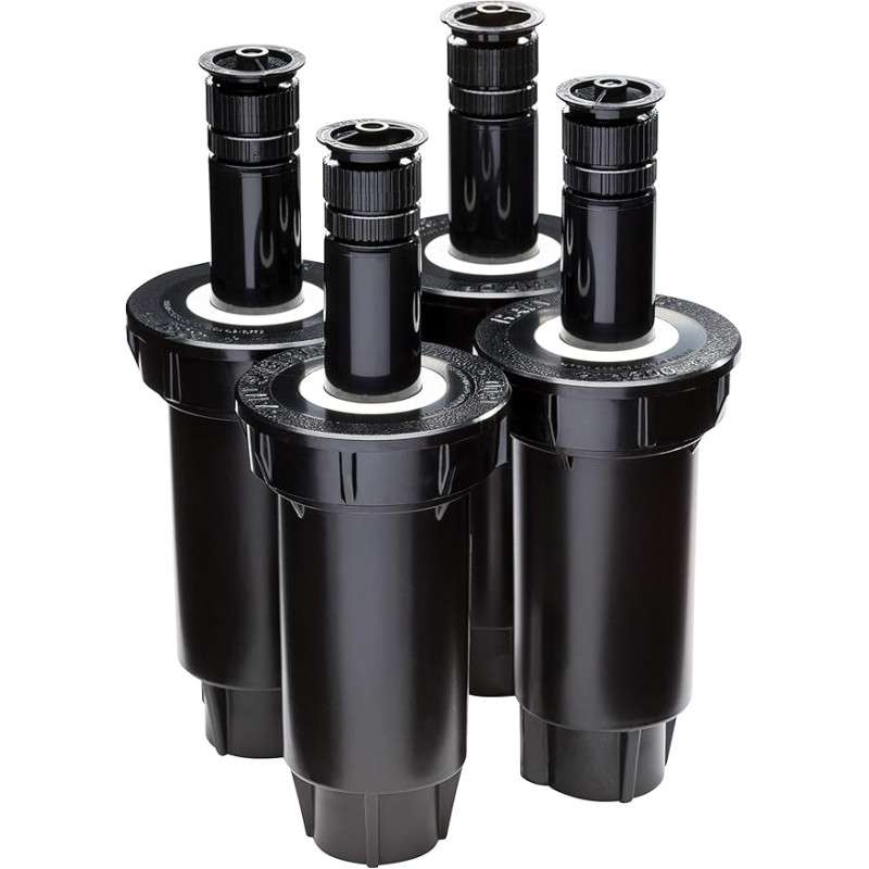 Difusor de Irrigação Rain Bird 1802 | Pacote com 4 Aspersores de Jardim Pop-Up de 1/2" | Alcance de 4,5 Metros | Aspersor de Gra