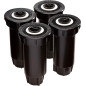 Set di 4 Irrigatori a scomparsa Rain Bird 1802 Professional 0-360° per irrigazione da giardino, filettatura femmina da 1/