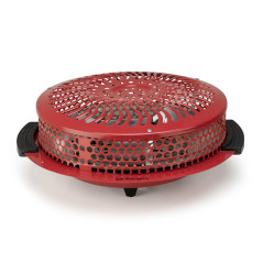 Braseiro elétrico de 450-900 W com grelha de segurança | Ideal para aquecedores de mesa | Dimensões: 39 x 10,5 x 38 cm