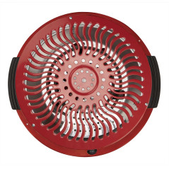 Brasero Eléctrico 450-900W con rejilla de seguridad | Ideal para Mesa Camilla | Medidas: 39 x 10,5 x 38 cm