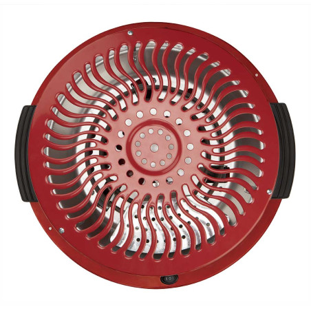 Brasero Eléctrico 450-900W con rejilla de seguridad | Ideal para Mesa Camilla | Medidas: 39 x 10,5 x 38 cm