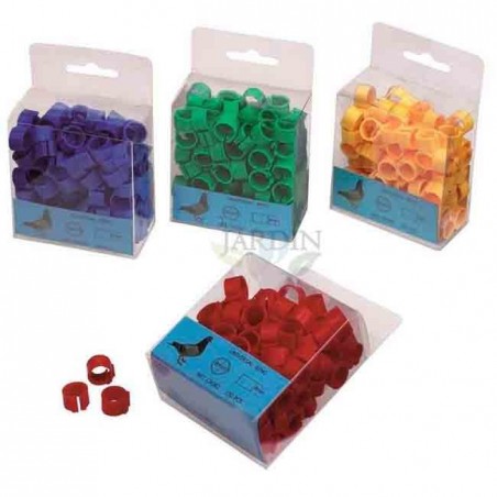 100 Stück Kunststoff-Fußringe 8 mm für Tauben | Praktische und langlebige Kennzeichnung