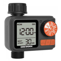 Temporizador de irrigação Orework Pro-Dial | Temporizador digital para torneira de jardim de 1 zona