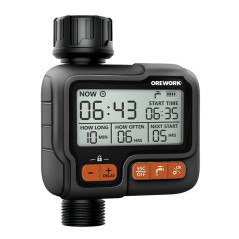 Programador de Riego Orework Control Total | Temporizador de grifo digital para jardin de 1 zona
