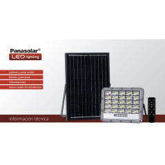 Proiettore solare CCT da 100W | Illuminazione solare professionale per esterni IP65