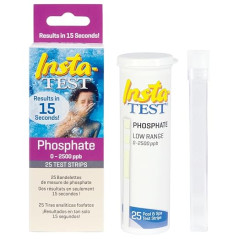 Bandelettes analytiques pour déterminer le taux de phosphates, 25 bandelettes pour la piscine