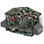 Partridges cage 2 departments 52.5 x 31 x 36 cm galvanized