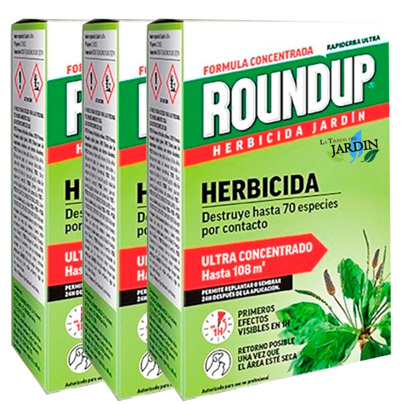 ROUNDUP Total professionnel 750 ml | Élimine les mauvaises herbes, solution pour jardins, vergers et espaces extérieu