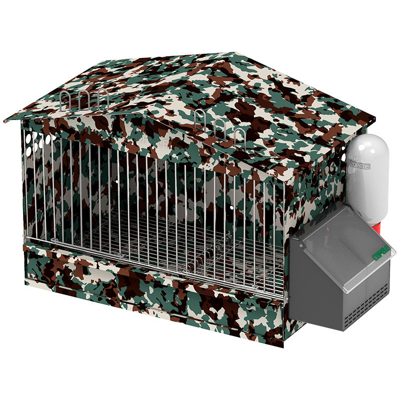 Partridges cage 1 department 52.5 x 31 x 36 cm galvanized