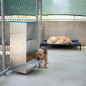 Galvanized sheet metal dog hopper super 40x35x80 cm