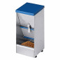 Alimentador de metal galvanizado com reservatório de 3,5 litros para cães e gatos de pequeno porte | Dispensador de autosserviço Alimentador de metal galvanizado com reservatório de 3,5 litros para cães e gatos de pequeno porte | Dispensador de autosserviço