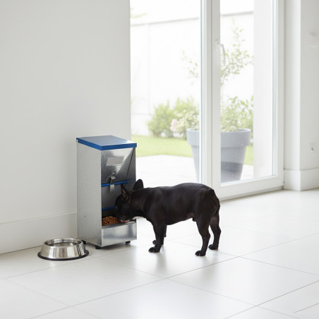 Comedero Tolva para Perros Pequeños 3,5L Galvanizado