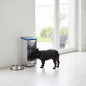 Galvanized 3.5L Hopper Feeder for Small Dogs and Cats | Self-Service Dispenser 17x14x32.5 cm | Metal Feeder Galvanized 3.5L Hopper Feeder for Small Dogs and Cats | Self-Service Dispenser 17x14x32.5 cm | Metal Feeder
