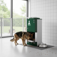Automatischer Wasser- und Futterspender für Hunde (30 kg Fassungsvermögen), Futterspender, 47 x 30 x 102 cm