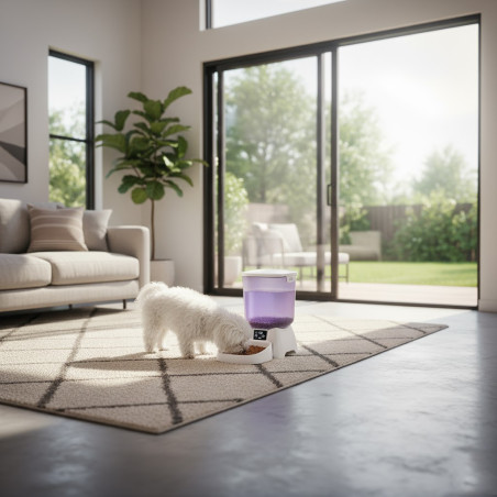 Comedero automático gatos y perros 3 Kg, 36x21x35 cm