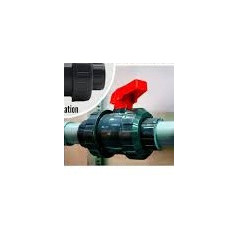 Válvula de esfera de PVC com rosca de 20 mm | Válvula de esfera com rosca de 1/2" | Válvula de tubo de 20 mm | Válvula de água c
