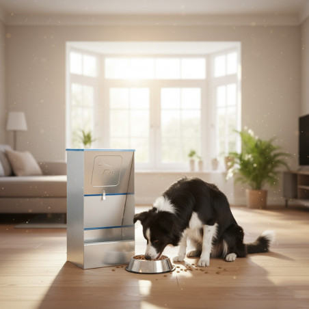 Comedero Tolva para Perros 27L Galvanizado