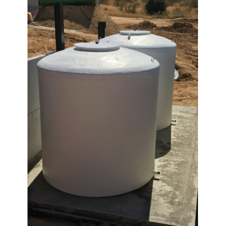 Depósito poliester vertical 10.000 litros | Homologado 3 a 8 personas | Certificado CE