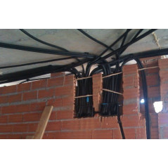 Halogenfreier Wellrohr 20mm | Verstärkter Spiralschlauch 100 Meter | PVC-Isolierung für Elektrokabel