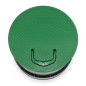 Pozzetto di irrigazione circolare con manico, coperchio Ø25 cm, base Ø33 cm, nero e verde, per giardinaggio
