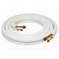 Tubo Aire Acondicionado Doble Aislado 3 metros con Abocardado y Tuerca 1/4''-1/2'' - Listo para Montar
