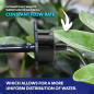 Tuberia Riego por Goteo 16mm 100 metros | 100 Gotero Autocompensante 4 Litros | Goteros para Riego por Goteo Jardin Tubo