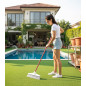 Spazzola per la cura dell'erba sintetica e dei tappeti | Manico 129,5 cm, Spazzola 30,5 cm