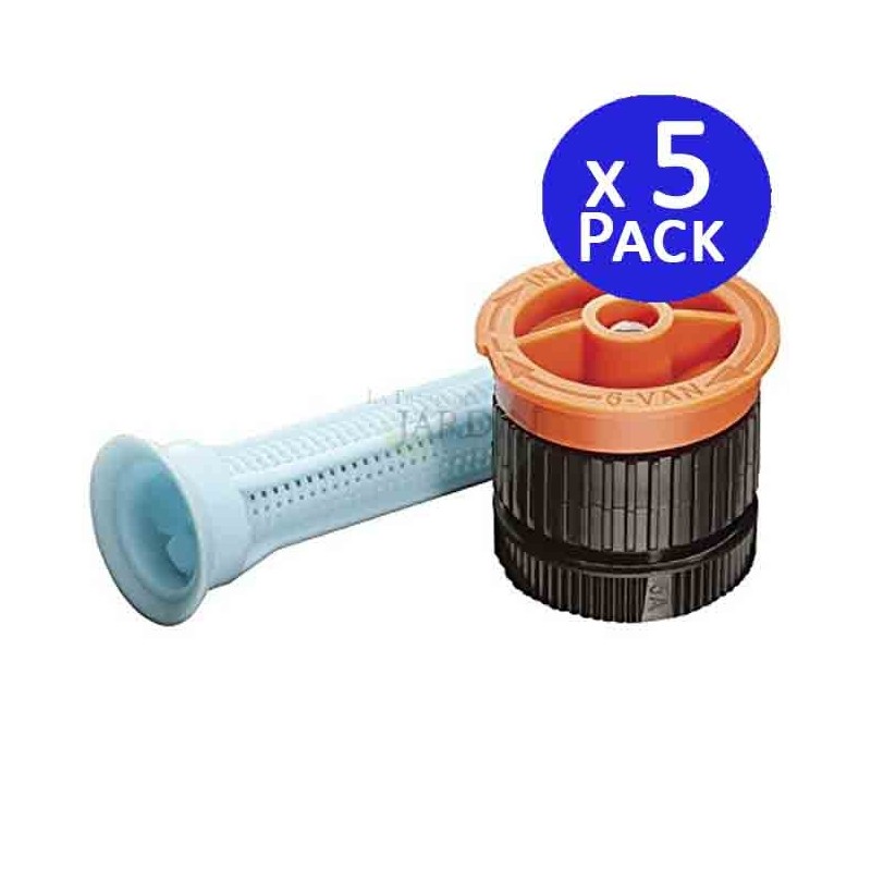 Set di 5 Ugello Rain Bird 6 VAN per Diffusori di Irrigazione | Irrigatori da Giardino con Angolo Regolabile | Raggio 1,8 Metri
