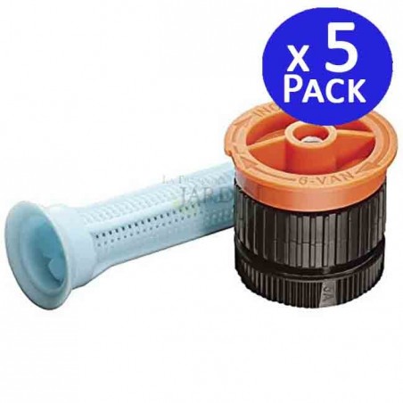 Lot de 5 Buses Rain Bird 6 VAN pour Diffuseurs d'Irrigation | Arroseurs de Jardin à Angle Réglable | Portée 1,8 Mètres