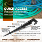 Tubo per Irrigazione a Goccia 16 mm x 100 m + 100 Picchetti Picchetto Ferma tubo 16mm