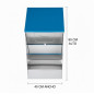 Galvanized sheet metal dog hopper super 40x35x80 cm
