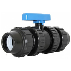 PVC-Ventilanschluss für 63-mm-Polyethylenrohr | Absperrventil zum Verbinden von 63-mm-Polyethylenrohr