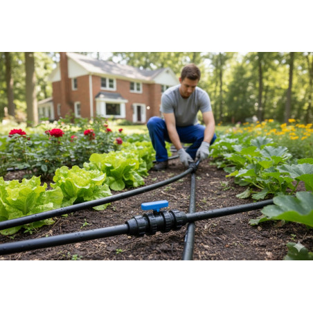 Válvula PVC Fitting para Tuberia de Polietileno 63mm