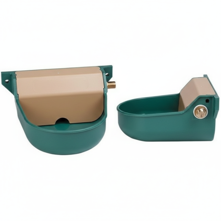 Bebedero Automático de plástico para perros 20x22x10 cm. Trabaja con nivel constante de agua. Permite fijarse a la pared