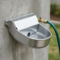 Abreuvoir automatique en aluminium pour chiens, 20x22x10 cm. Fonctionne avec un niveau d'eau constant