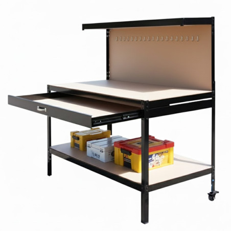 Banco de trabajo reforzado 150x120x60 cm