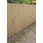 Canisse en bambou naturel entière 1,5 x 5 mètres, Occultation 95%, tiges de bambou naturelles pour terrasses et jardins