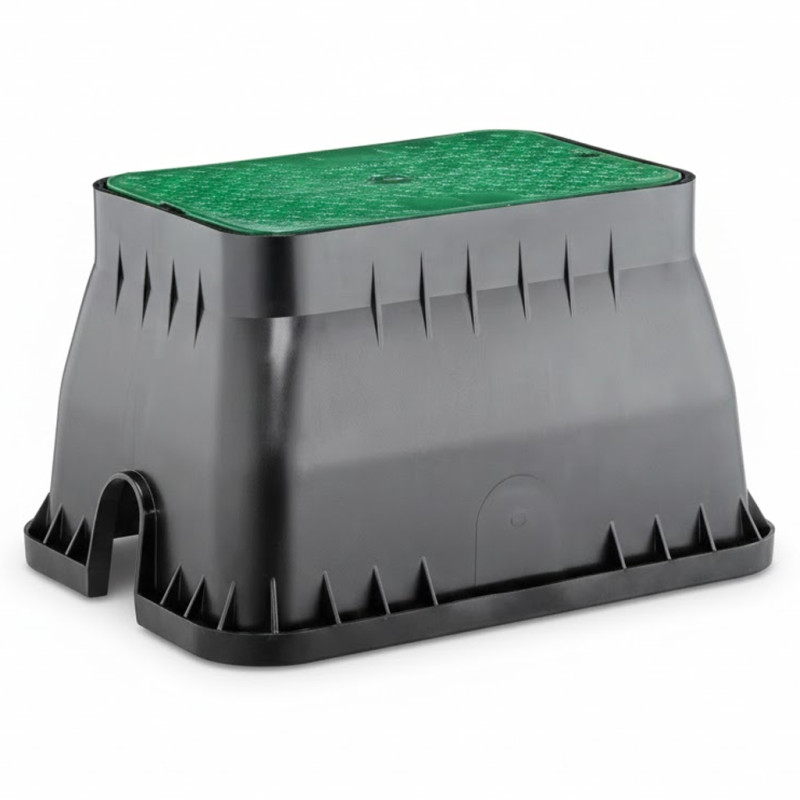 Arqueta de Riego Jardin 640x500x300 mm | Arqueta riego rectangular para Electroválvulas o Riego Enterrado