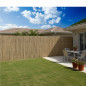 Valla de Bambú 2x3 m con Barniz | Bambú Ocultación 100% | Cañizo entero Bambu para Cerramientos de Terraza y Jardin