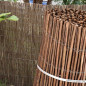 Clôture en osier naturelle épais 2 x 3 m, occultation 85%, pour terrasses, jardins et délimitation de parcelles