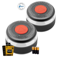 Lot de 2 Lumière d’Urgence Voiture V16 Homologuée avec Géolocalisation