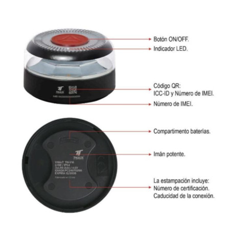 Luz de Emergencia coche V16 Homologada DGT
