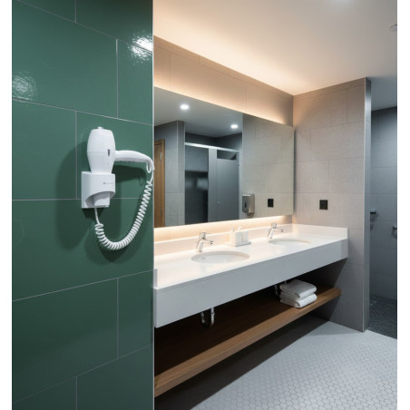Secador de Pelo Profesional de Hotel 1800-2000W con Base de Pared