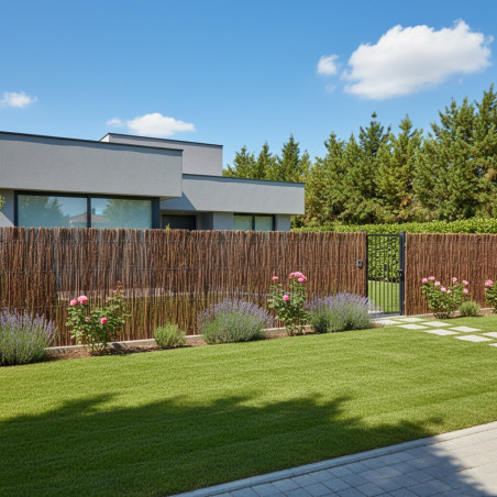 Valla Natural Brezo + Mimbre 2x3 metros